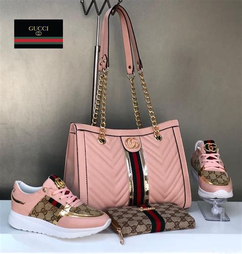 Gucci shoes with matching purse